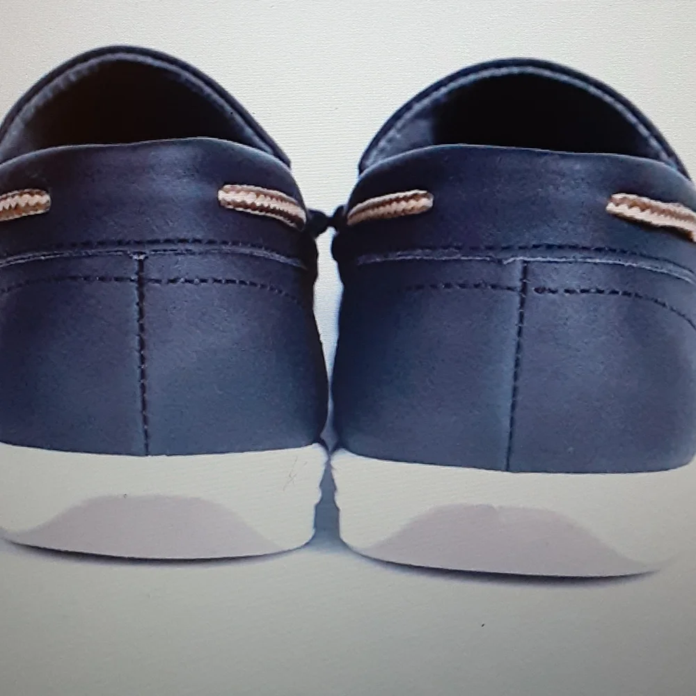 Cherry Popo boys black loafers kids casual boat shoes school dress size 6 …New